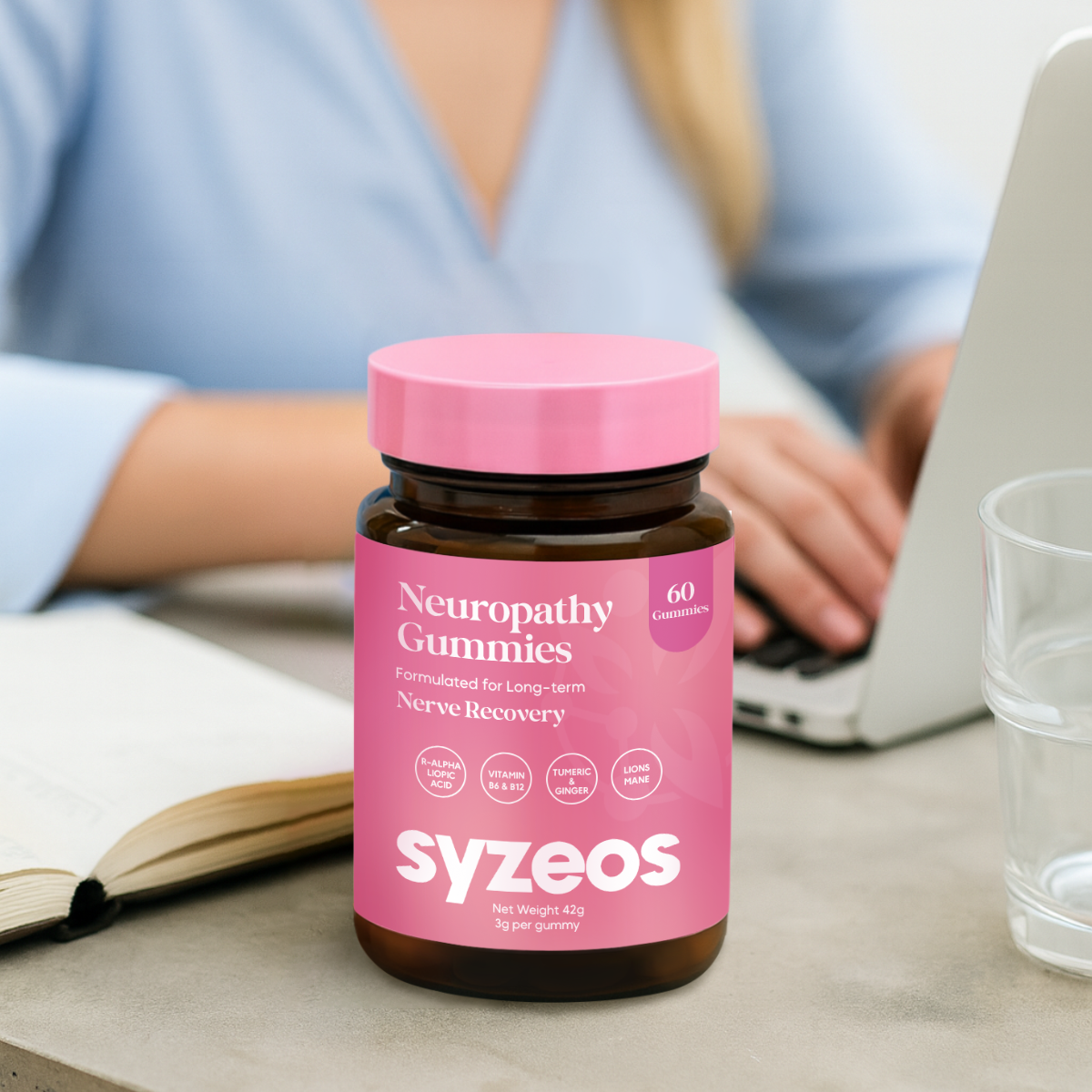 Syzeos Superfood Nerve Health Gummies